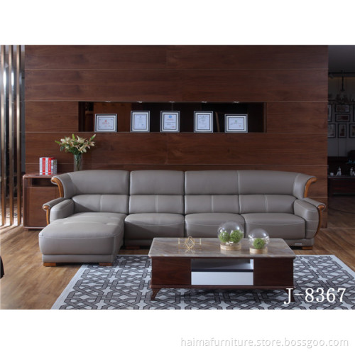 Comfy Modern Leather Sectional
